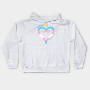 Trans Pride Heart Kids Hoodie